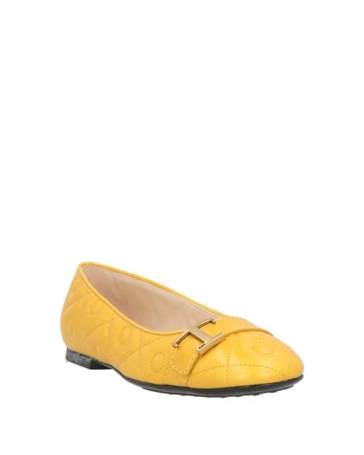 Tod's Yellow Ballet Flats