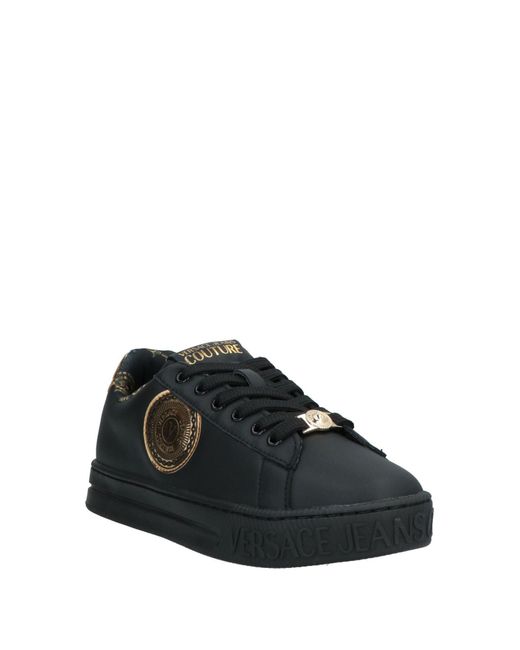 Versace Jeans Couture Black Sneakers Soft Leather