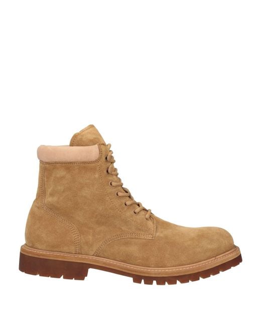 Officine Creative Brown Sand Ankle Boots Leather for men