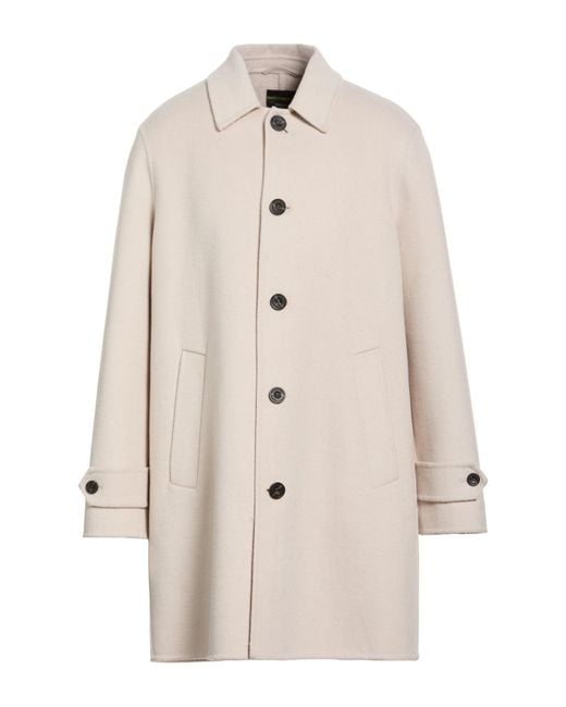 BRERAS Milano Natural Ivory Coat Wool, Polyester for men