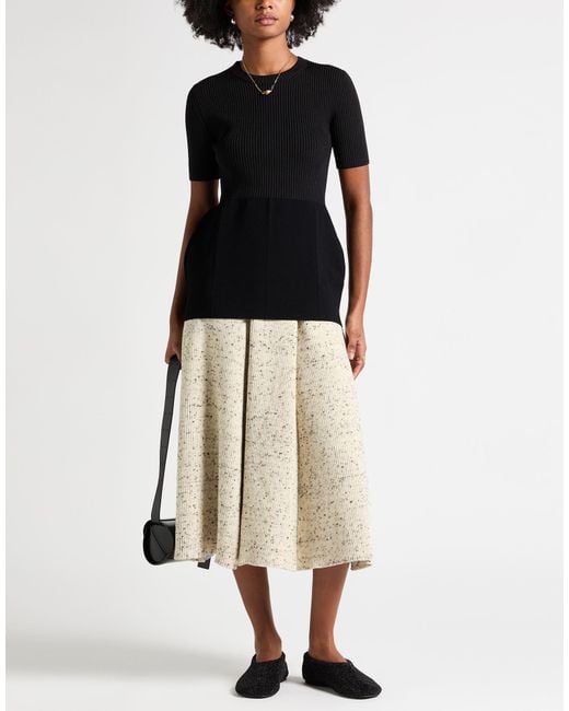 Jil Sander Black Sweater Viscose, Silk, Polyester