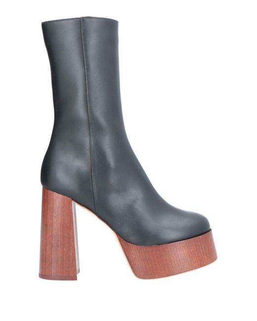 Gia Borghini Blue Ankle Boots