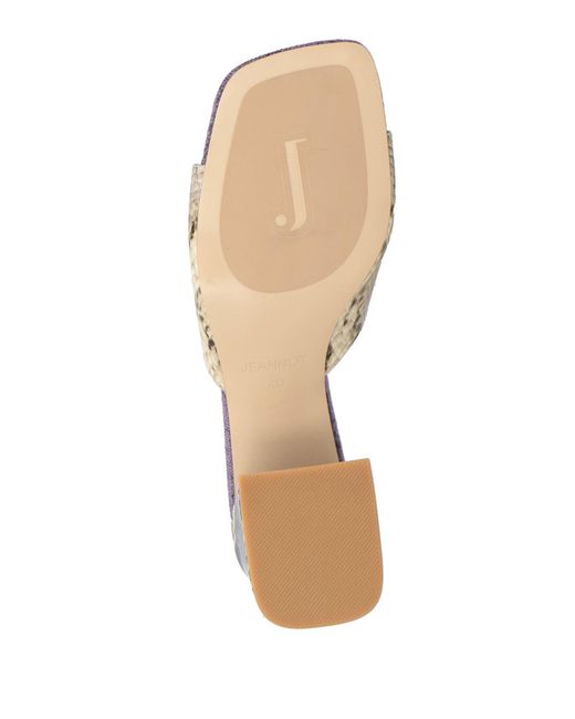 Jeannot Purple Sandals