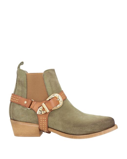 Manila Grace Natural Ankle Boots