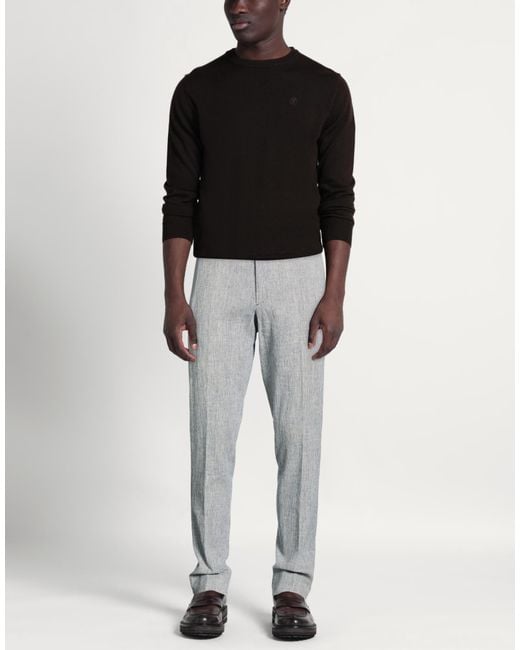 GTA IL PANTALONE Gray Pants Cotton, Linen, Elastane for men