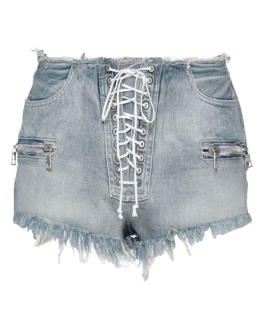 Unravel Project Blue Denim Shorts