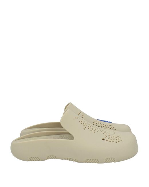 Burberry White Mules & Clogs Rubber for men