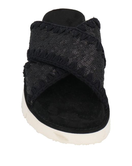 Mou Black Sandals