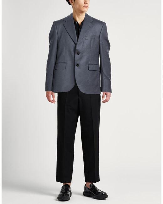 LC23 Blue Charcoal Blazer Wool for men