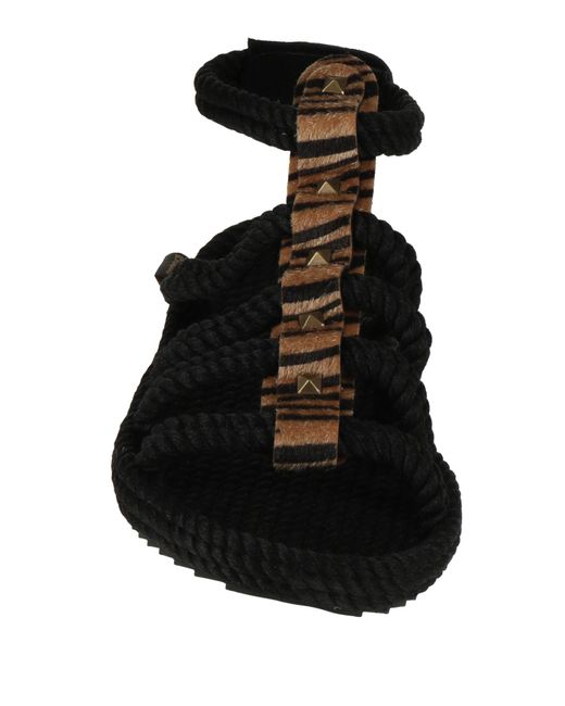Bohonomad Black Espadrilles Textile Fibers