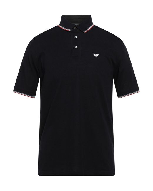 Emporio Armani Black Polo Shirt for men