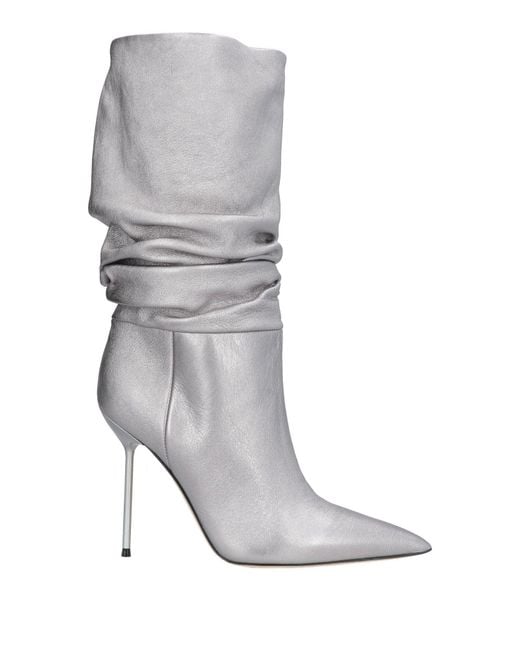 Paris Texas Gray Ankle Boots