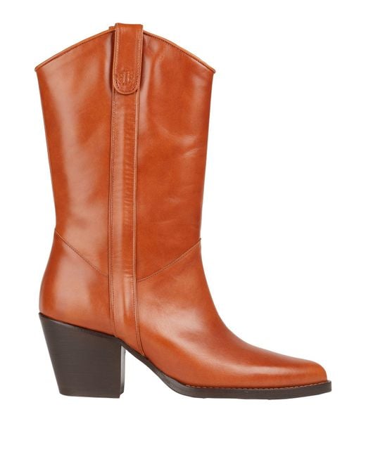 Maje Brown Ankle Boots