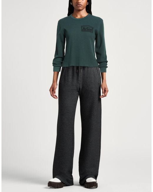 Aries Green Dark Sweatshirt Cotton