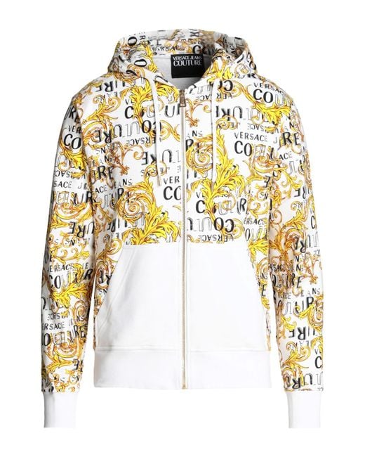 Versace Jeans Couture Metallic Sweatshirt Cotton, Elastane for men