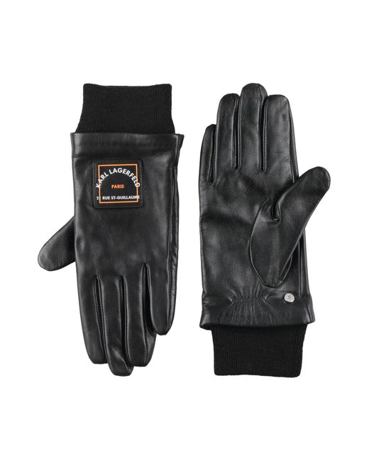 Karl Lagerfeld Black Gloves