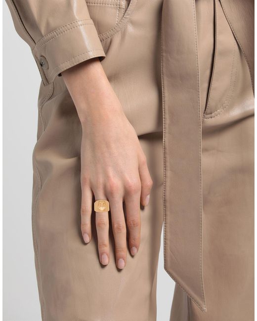 Versace Metallic Ring Metal