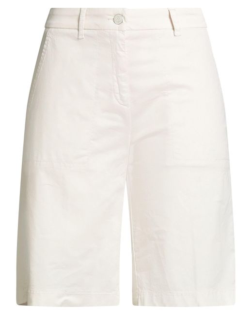 Cambio White Shorts & Bermuda Shorts