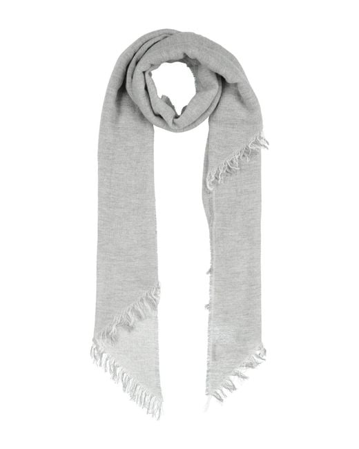 Peserico White Light Scarf Virgin Wool, Cotton, Cashmere, Polyamide