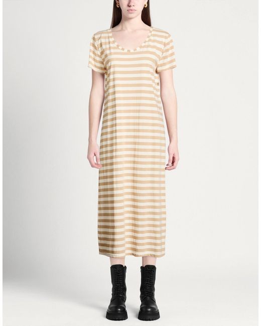 Shirtaporter Natural Midi Dresses