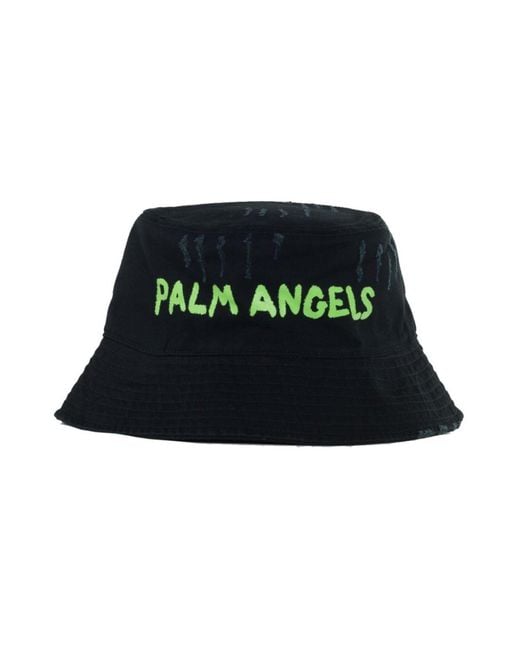 Cappello di Palm Angels in Black da Uomo