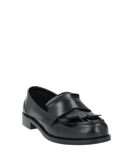 HADEL Black Loafers Leather