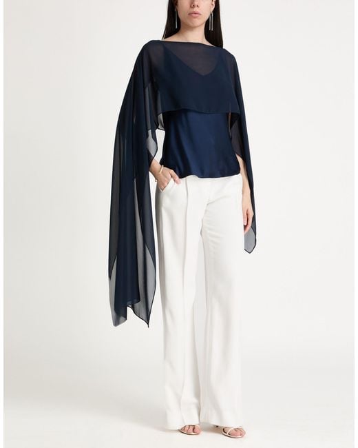 RUE DU BAC Blue Midnight Shrug Polyester