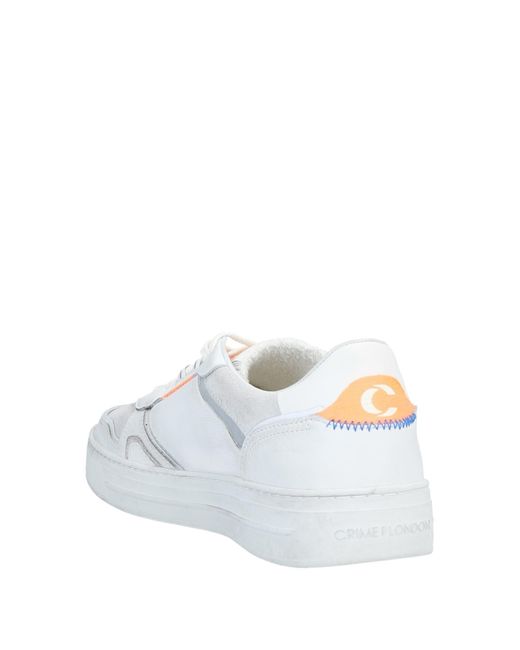 Crime London White Sneakers for men