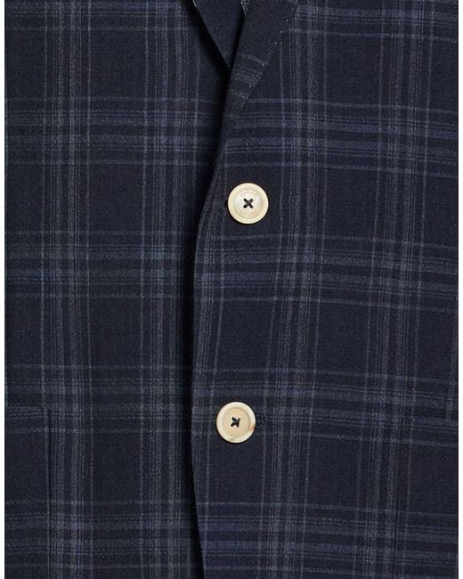 Eleventy Blue Midnight Blazer Wool, Elastane for men