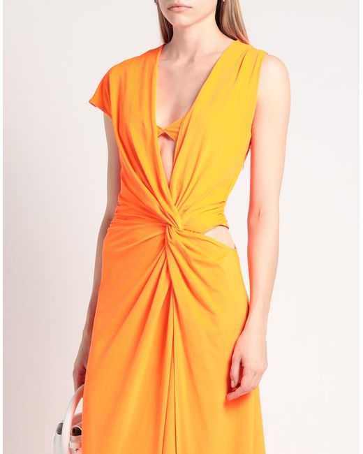 ALESSANDRO VIGILANTE Orange Maxi Dress