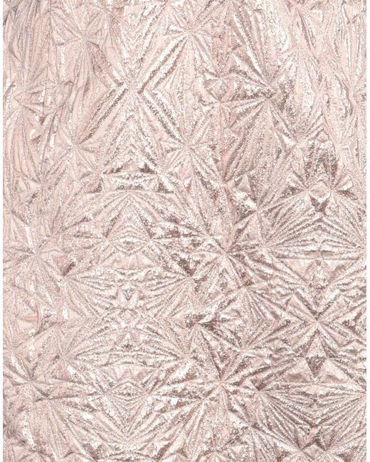 Pinko Pink Mini Dress Polyester, Metallic Fiber, Viscose, Polyamide