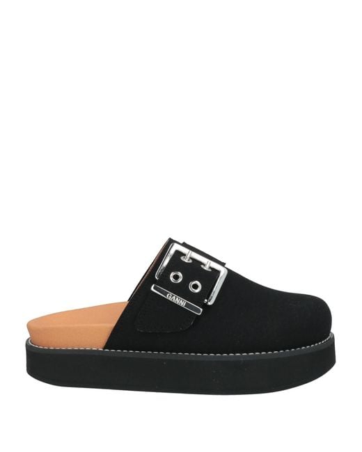 Ganni Black Mules & Clogs