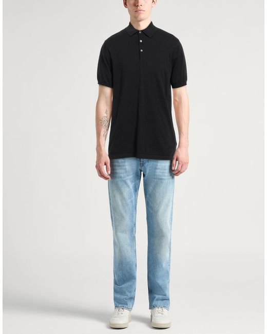 Aspesi Black Polo Shirt for men