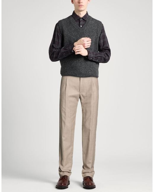 Tagliatore Natural Sand Pants Virgin Wool, Elastane for men