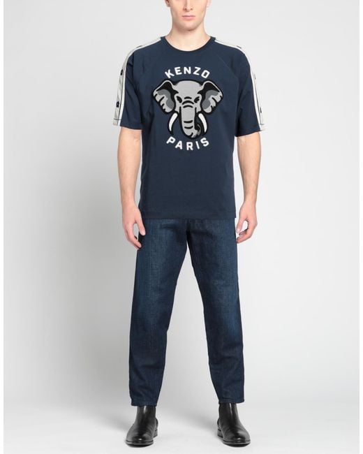 KENZO Blue T-shirt for men