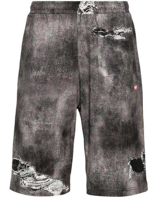 Shorts et bermudas DIESEL pour homme en coloris Gray