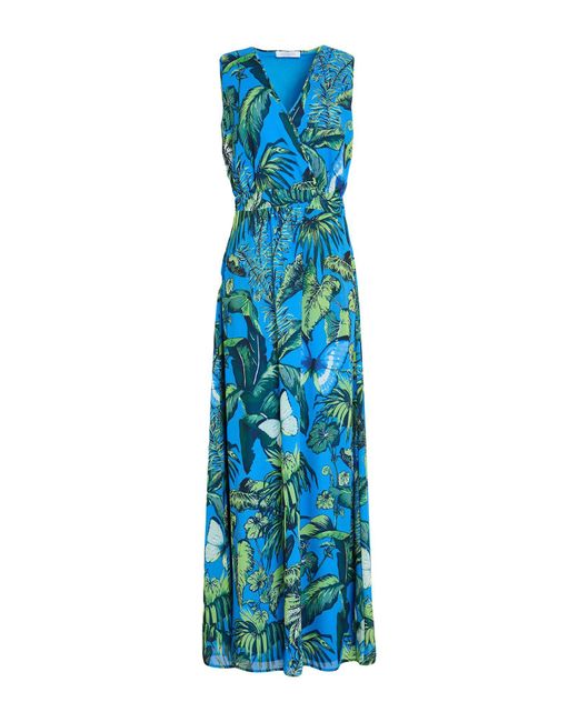 LUCKYLU  Milano Blue Maxi Dress