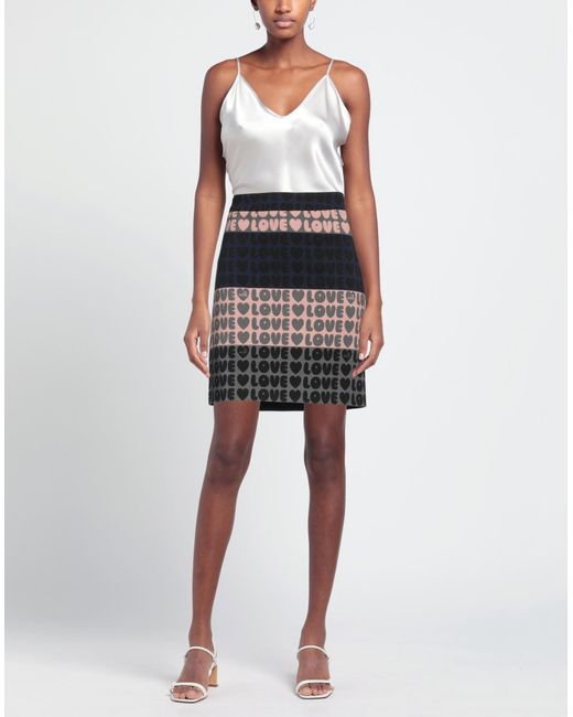 Love Moschino Gray Mini Skirt