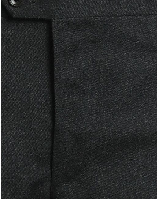 Lardini Black Charcoal Pants Virgin Wool, Polyester, Viscose, Elastane for men