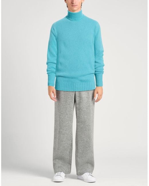 Drumohr Blue Turtleneck for men