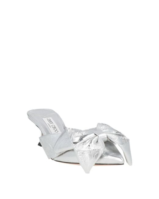 Jimmy Choo White Mules & Clogs Leather