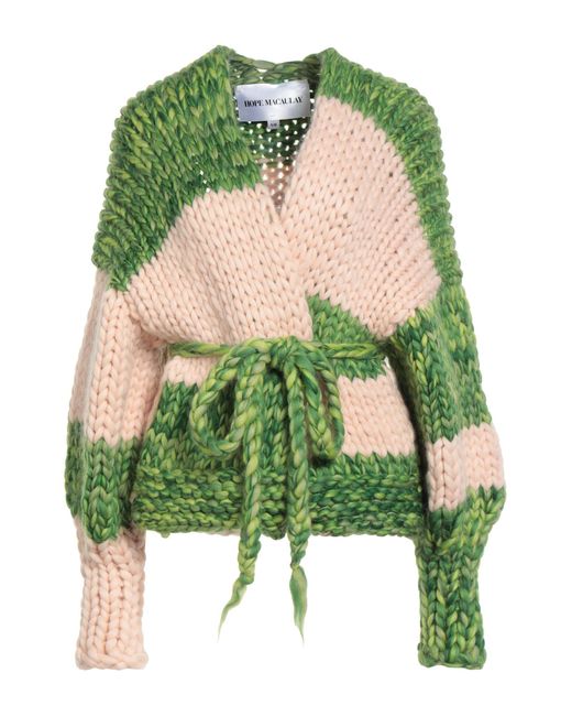 Hope Macaulay Green Cardigan Merino Wool