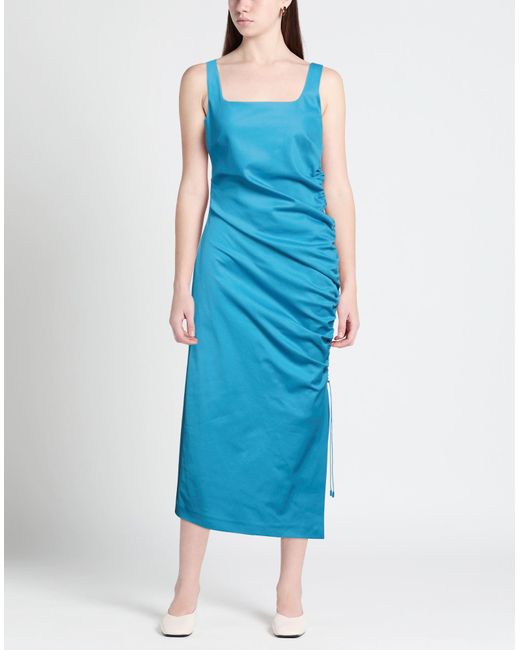 Sportmax Blue Midi Dress