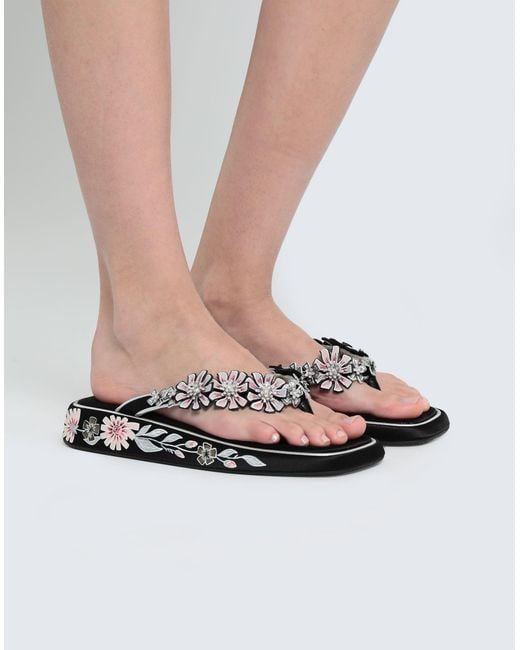 Roger Vivier White Thong Sandal