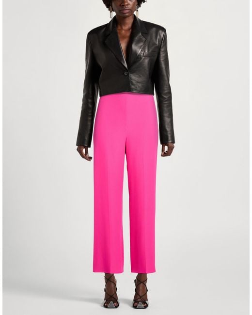 Hanita Pink Pants Polyester, Elastane