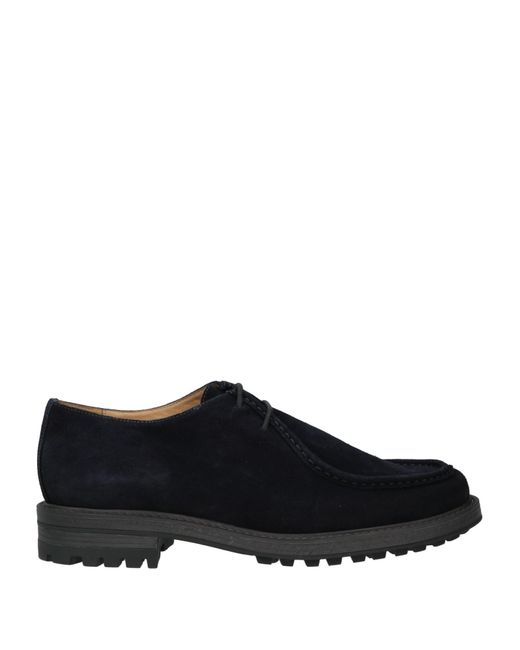 Antica Cuoieria Black Lace-Up Shoes Leather for men