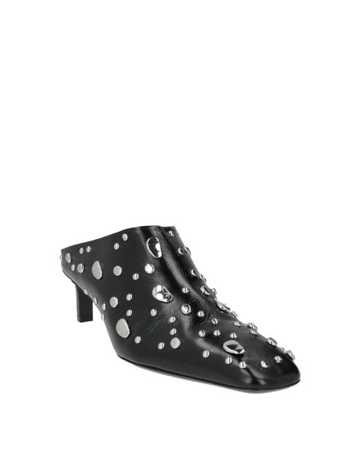 Jil Sander Black Mules & Clogs Leather