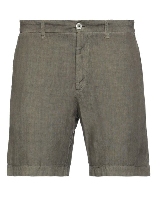 120% Lino Gray Shorts & Bermuda Shorts for men