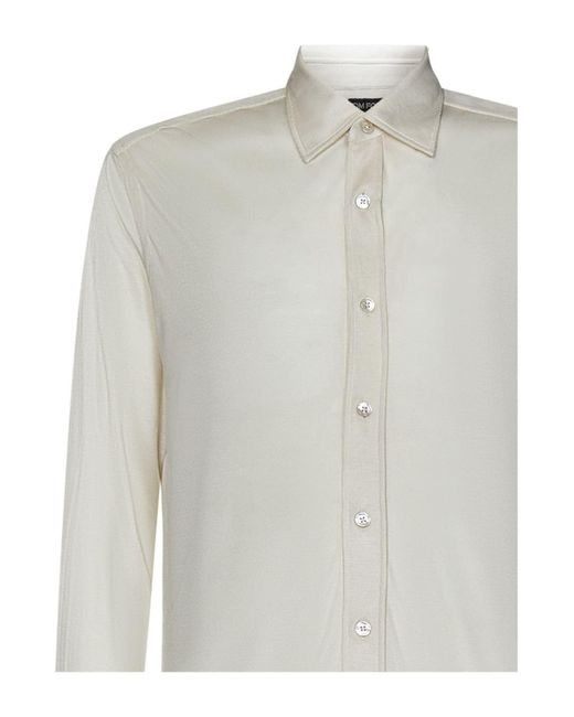 Camisa Tom Ford de hombre de color White