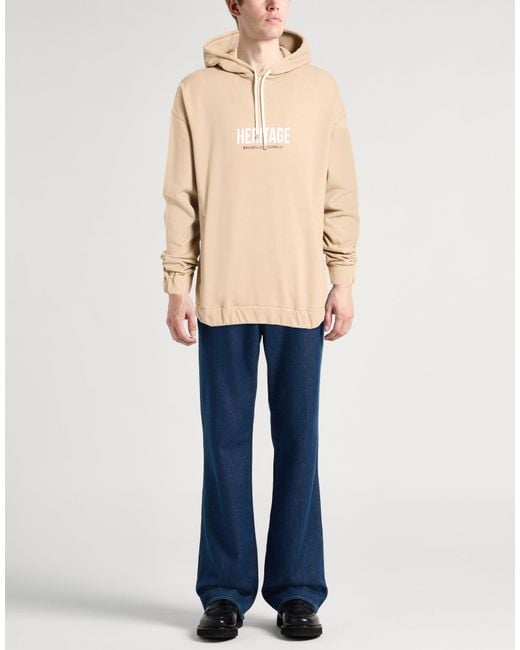 Brunello Cucinelli Natural Sweatshirt Cotton, Polyamide for men